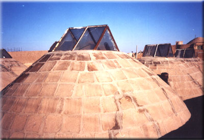 Molla-Aghababa Synogogue - yazd- iran - roof