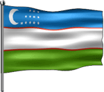 uzbakistan flag
